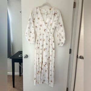 Floral gauze Midi